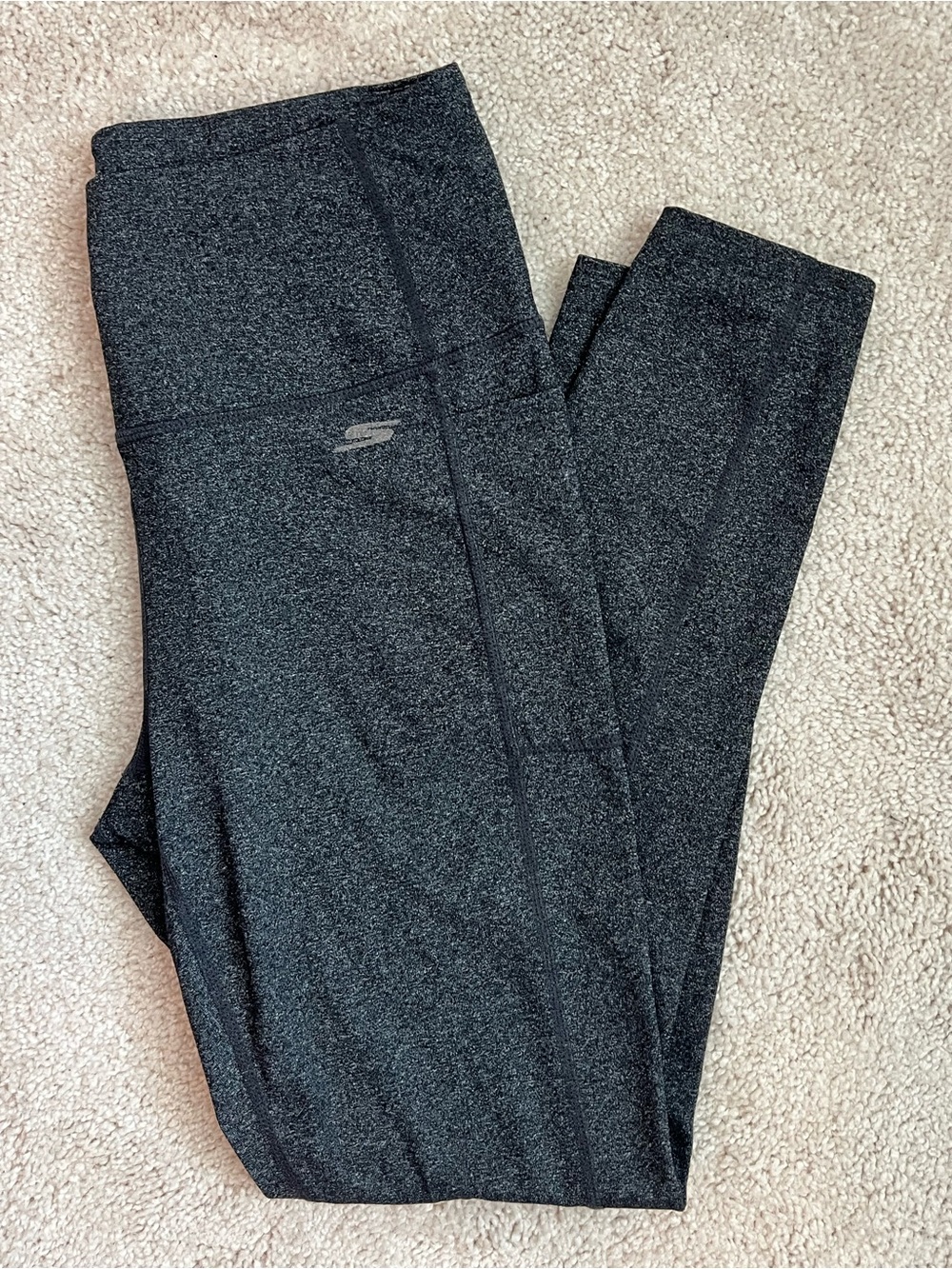 Skechers GO WALK Womens Charcoal Dark Gray Heather High Waisted Leggings Size M